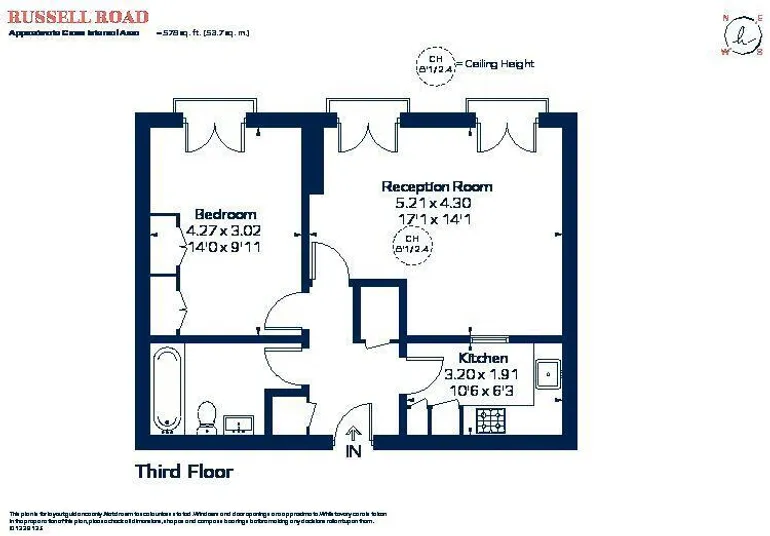 Floorplan 1 for Russell Road London W14
