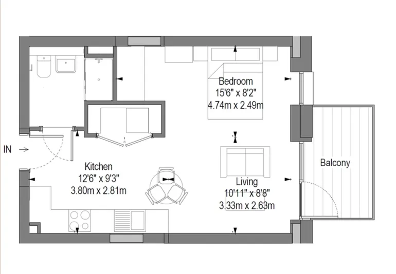 Floorplan 1 for Barking Wharf Square Barking IG11