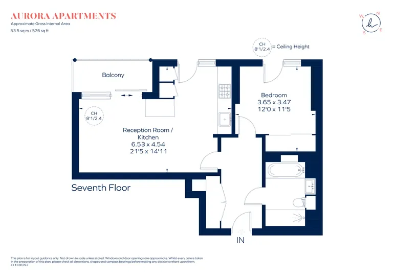Floorplan 1 for Buckhold Road, London, SW18