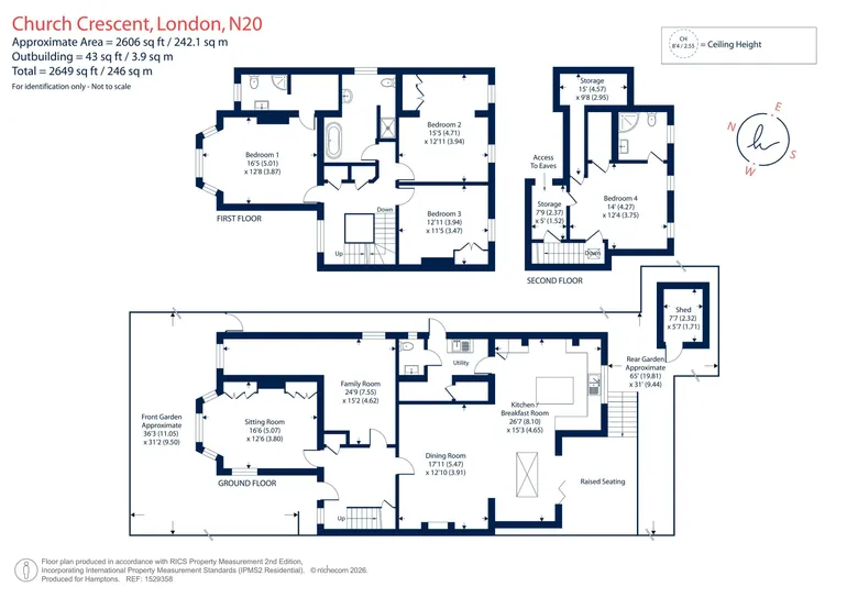 Floorplan 1 for Church Crescent, Whetstone, N20