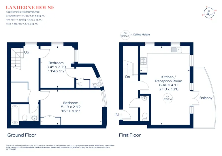Floorplan 1 for The Downs, London, SW20