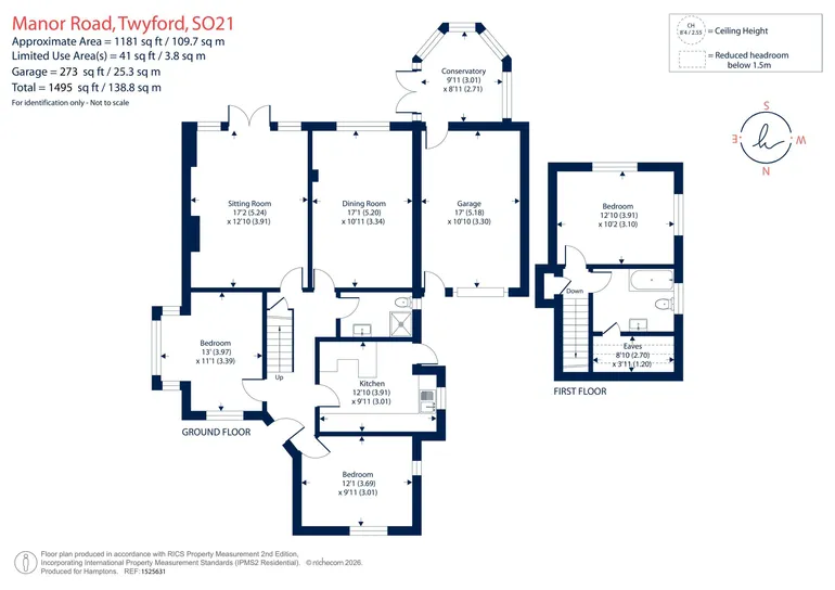 Floorplan 1 for Manor Road, Winchester, SO21