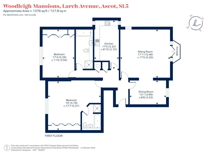 Floorplan 1 for Larch Avenue, Ascot SL5