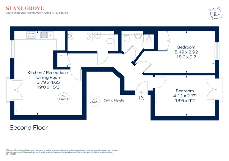 Floorplan 1 for Stane Grove London SW9