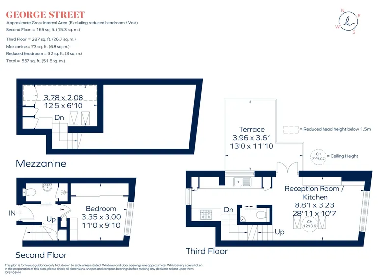 Floorplan 1 for George Street, Richmond TW9