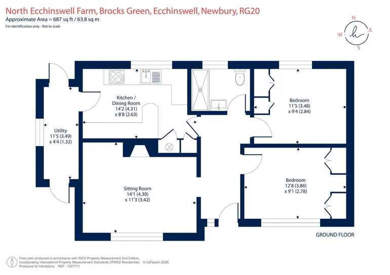 Floorplan 1 for Brocks Green Ecchinswell RG20