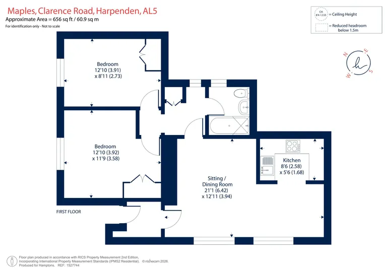 Floorplan 1 for Clarence Road Harpenden AL5