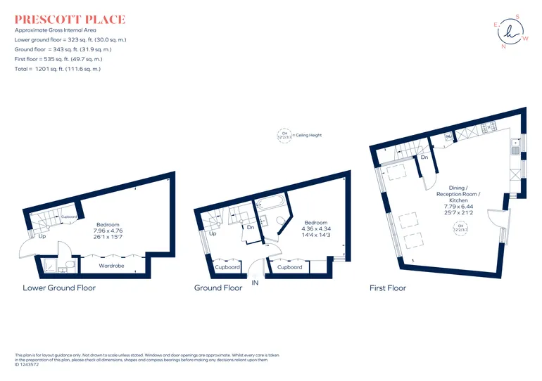 Floorplan 1 for Prescott Place London SW4