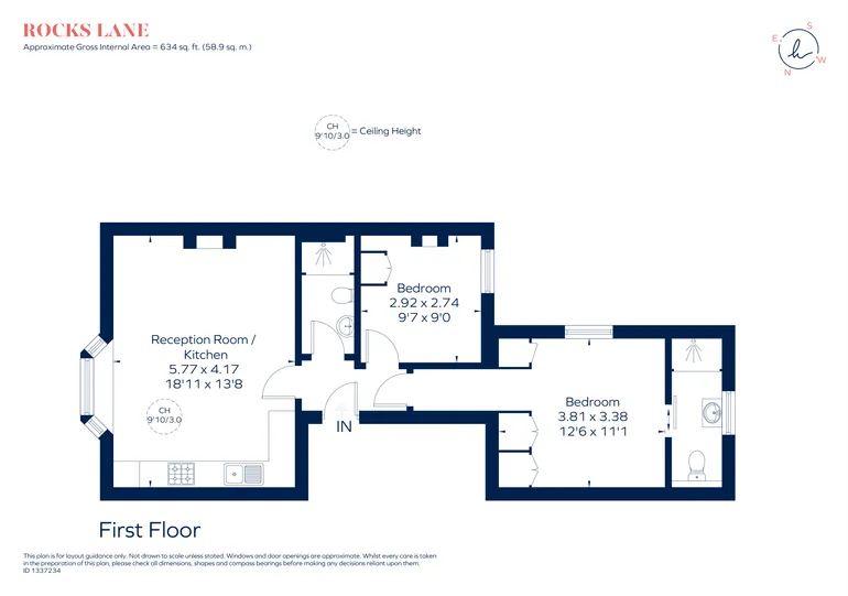 Floorplan 1 for Rocks Lane SW13