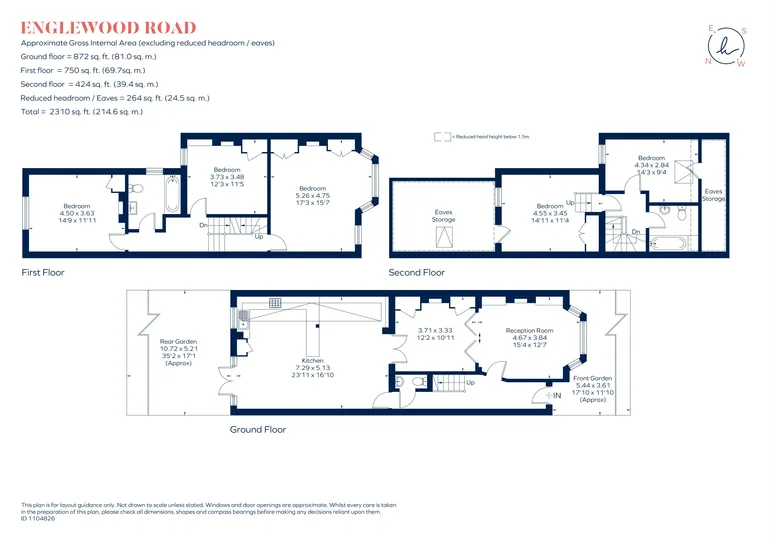 Floorplan 1 for Englewood Road London SW12