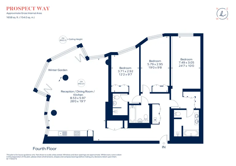Floorplan 1 for Prospect Way London SW11