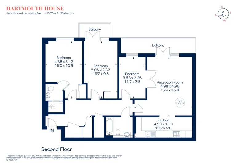 Floorplan 1 for Seven Kings Way, Kingston Upon Thames, KT2