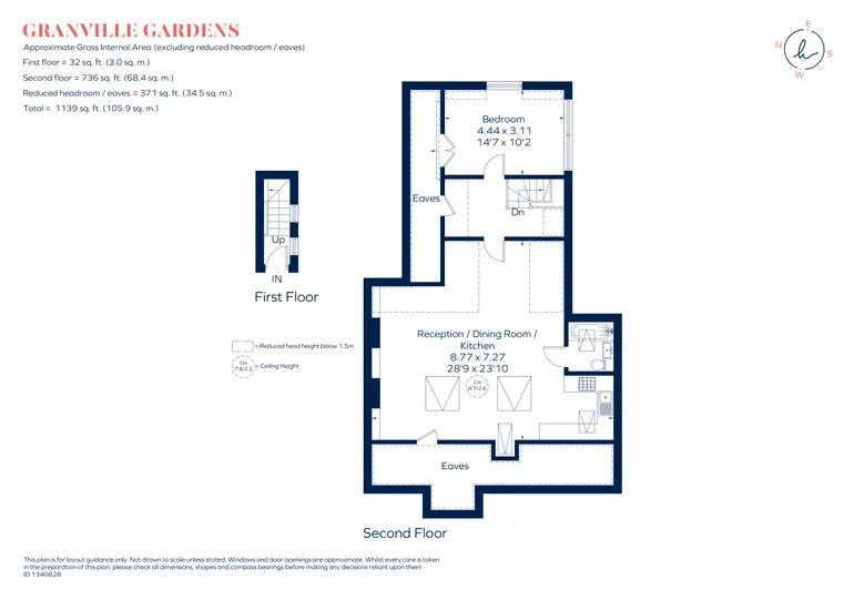 Floorplan 1 for Granville Gardens, London, W5