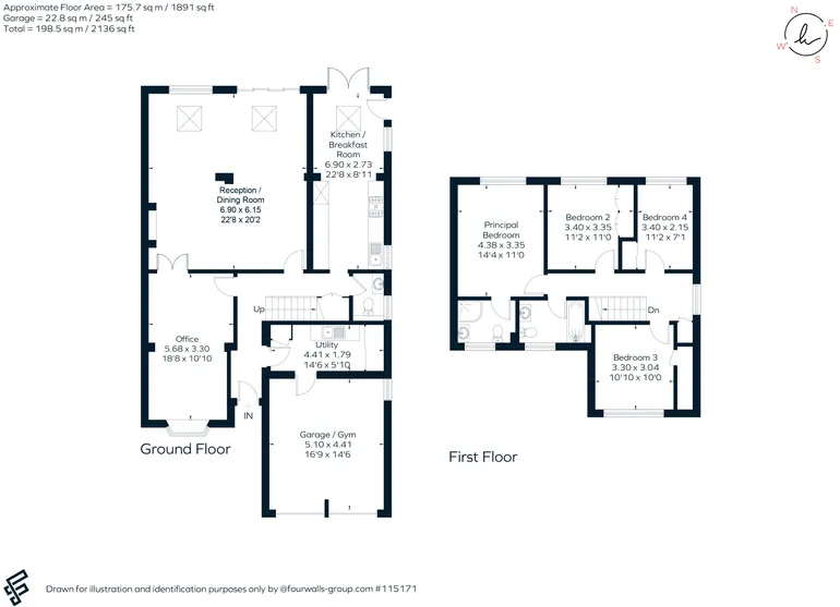 Floorplan 1 for Dell Road, Wokingham, RG40