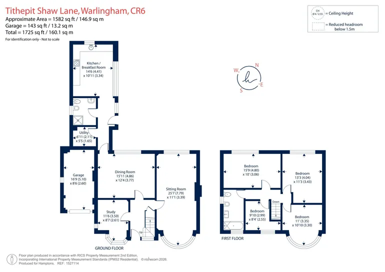 Floorplan 1 for Tithepit Shaw Lane, Warlingham, CR6
