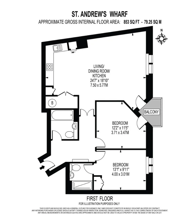 Floorplan 1 for Shad Thames, London, SE1