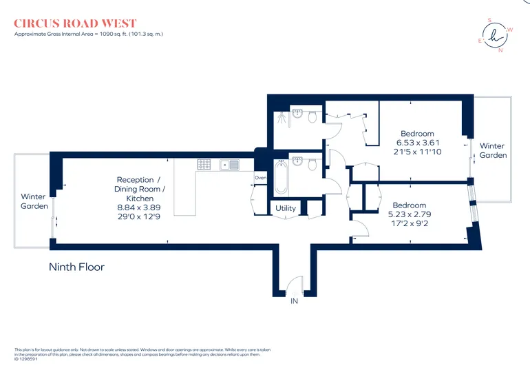 Floorplan 1 for Circus Road West London SW11