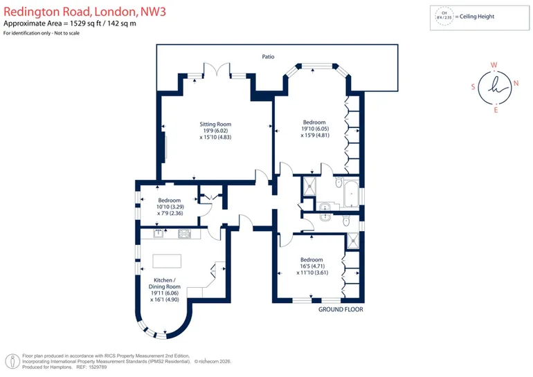 Floorplan 1 for Redington Road London NW3