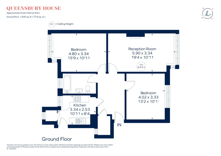 Floorplan 1 for Friars Lane Richmond TW9