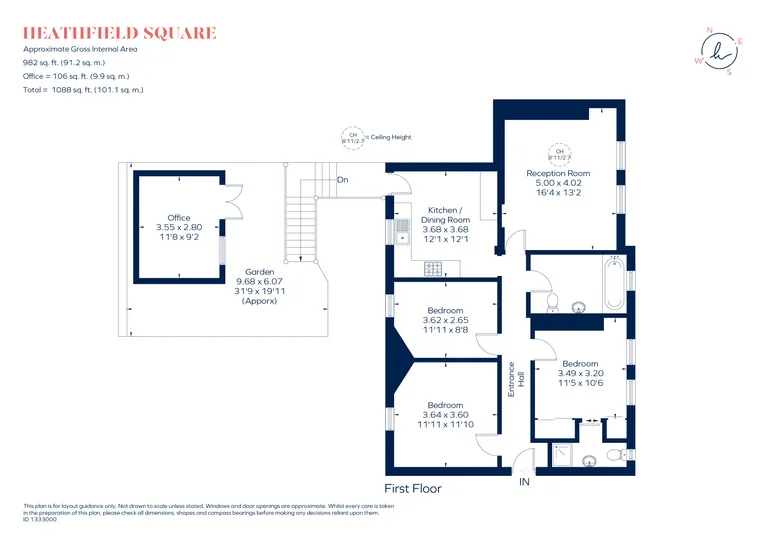 Floorplan 1 for Heathfield Square London SW18
