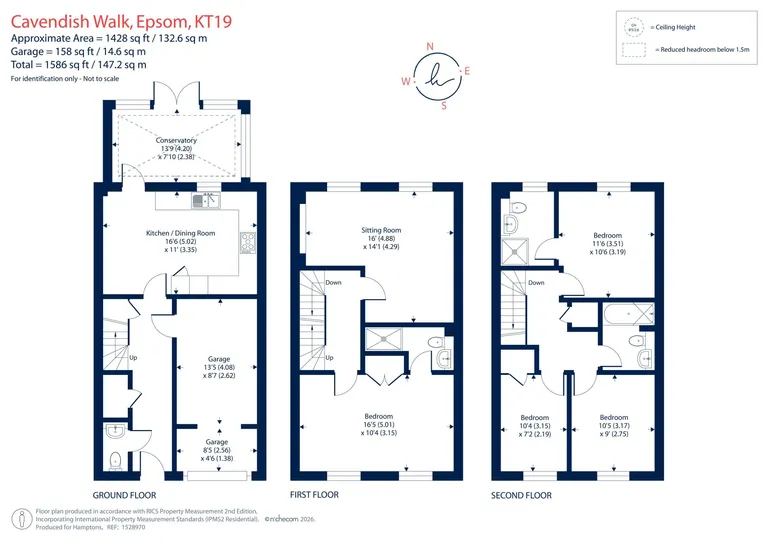 Floorplan 1 for Cavendish Walk, Epsom, KT19
