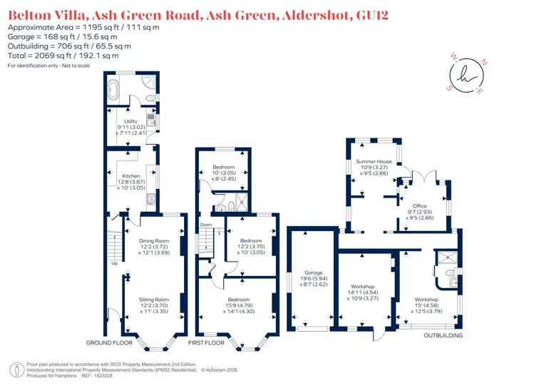 Floorplan 1 for Ash Green Road, Aldershot, GU12
