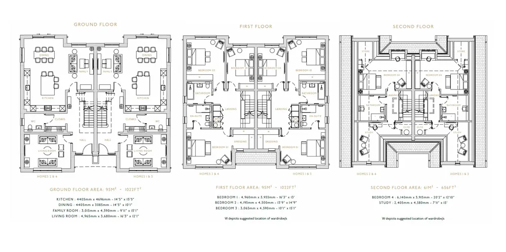 Floorplan for Plot 3 Ivy Grove Watford Road, Radlett, WD7