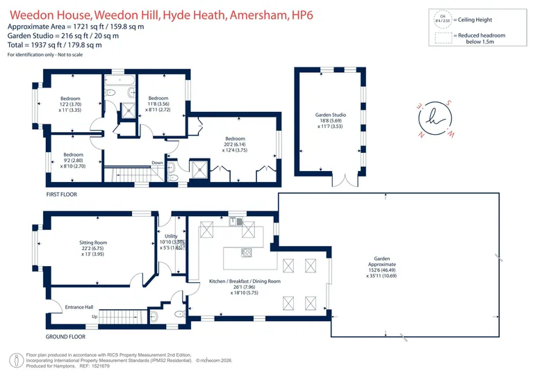 Floorplan 1 for Weedon Hill, Amersham, HP6