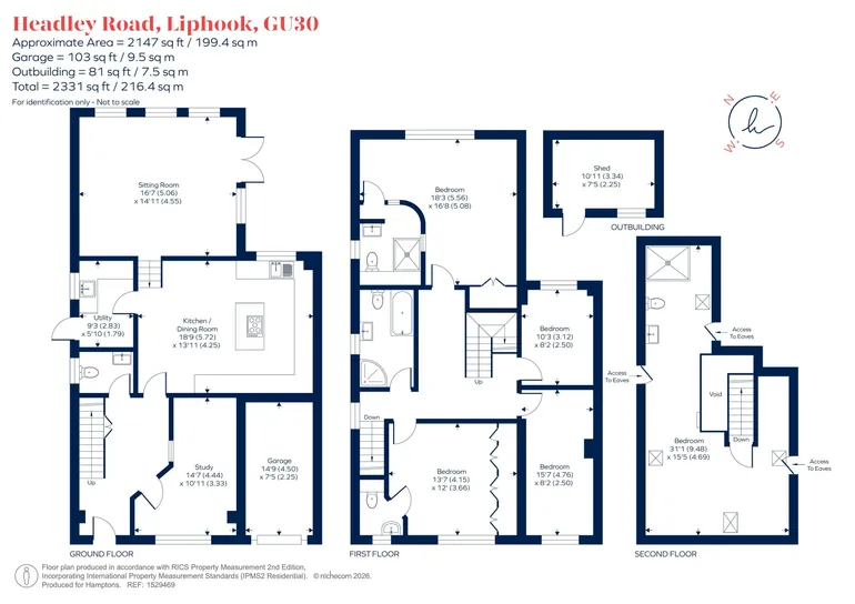 Floorplan 1 for Headley Road, Liphook, GU30