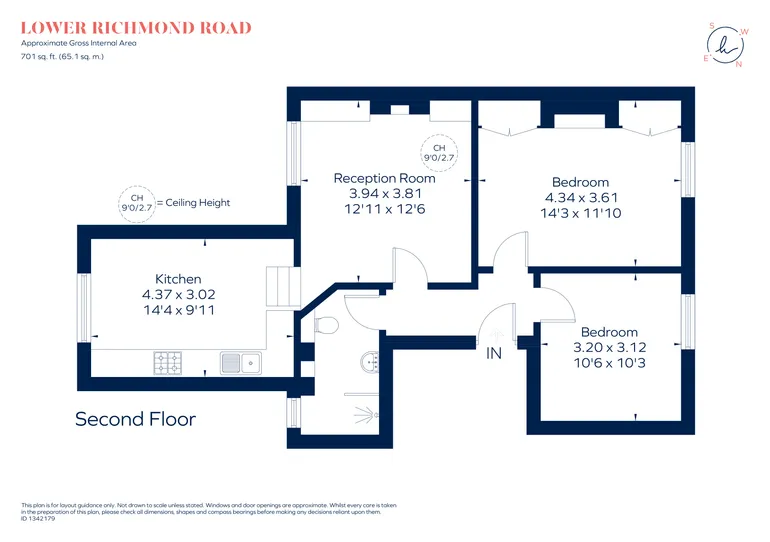Floorplan 1 for Lower Richmond Road, London, SW14