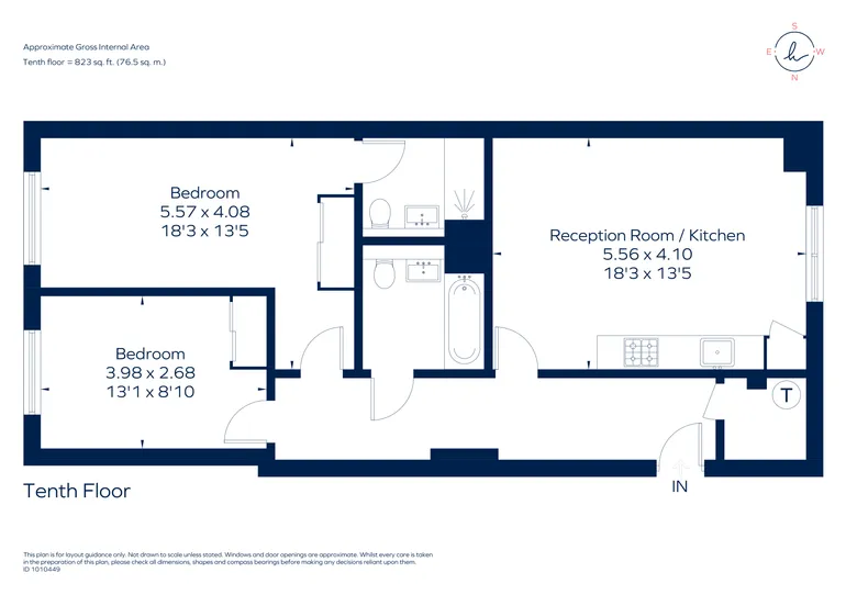 Floorplan 1 for 1 Mast Quay London SE18