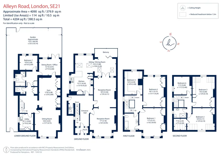 Floorplan 1 for Alleyn Road, London, SE21