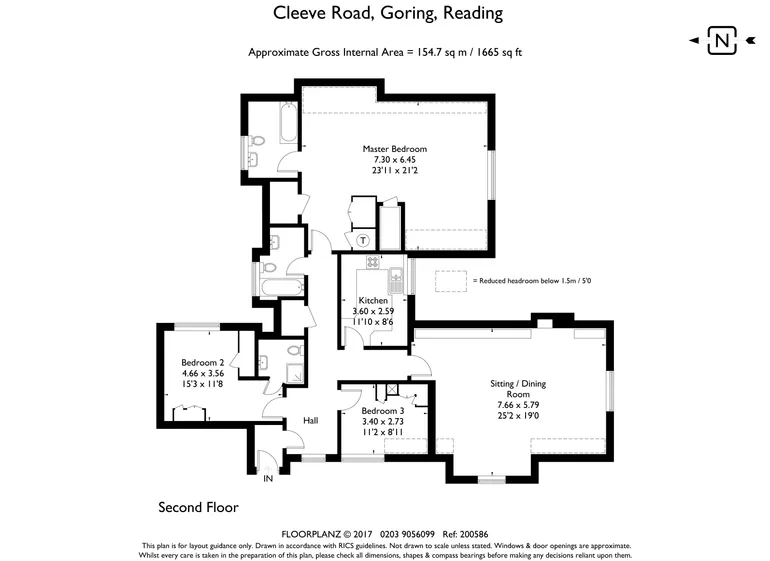 Floorplan 1 for Cleeve Road Goring RG8
