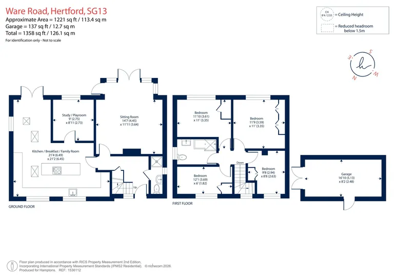 Floorplan 1 for Ware Road, Hertford, SG13