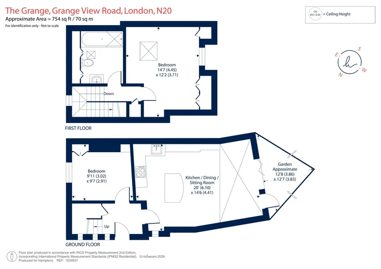 Floorplan 1 for Grange View Road, Whetstone, N20