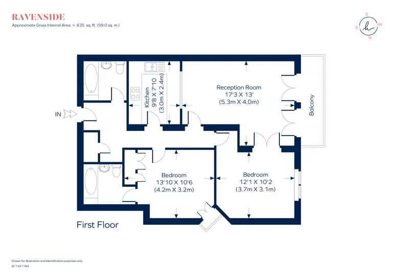 Floorplan 1 for Portsmouth Road, Surbiton, KT6