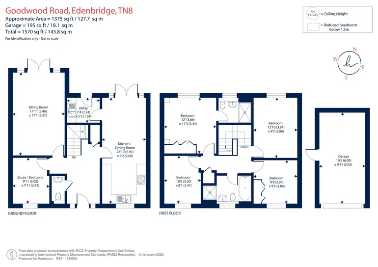 Floorplan 1 for Goodwood Road, Edenbridge, TN8
