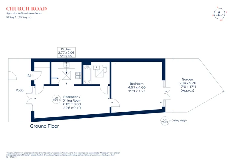 Floorplan 1 for Church Road, Kingston Upon Thames, KT1
