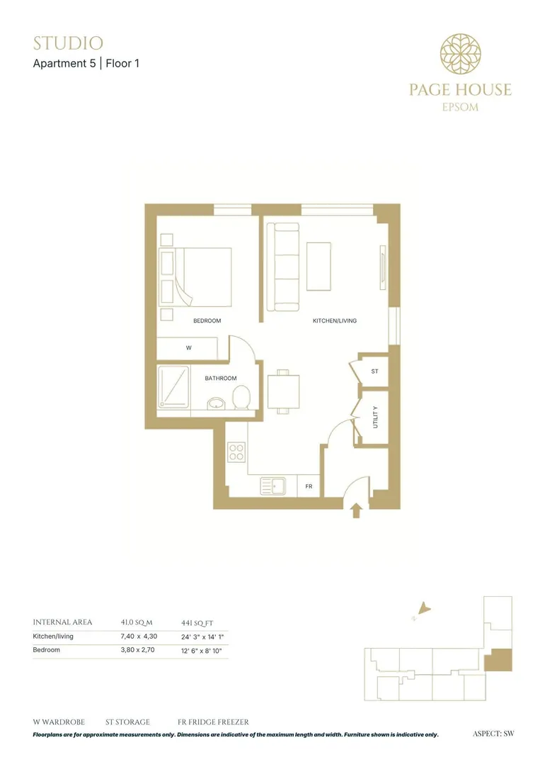 Floorplan 1 for Page House, East Street, Epsom, KT17