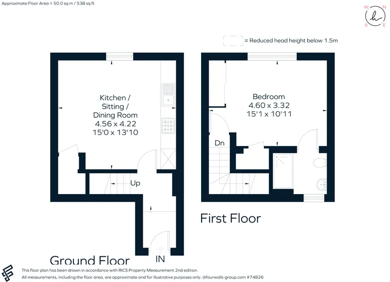 Floorplan 1 for Union Street, Stratford-upon-Avon, CV37