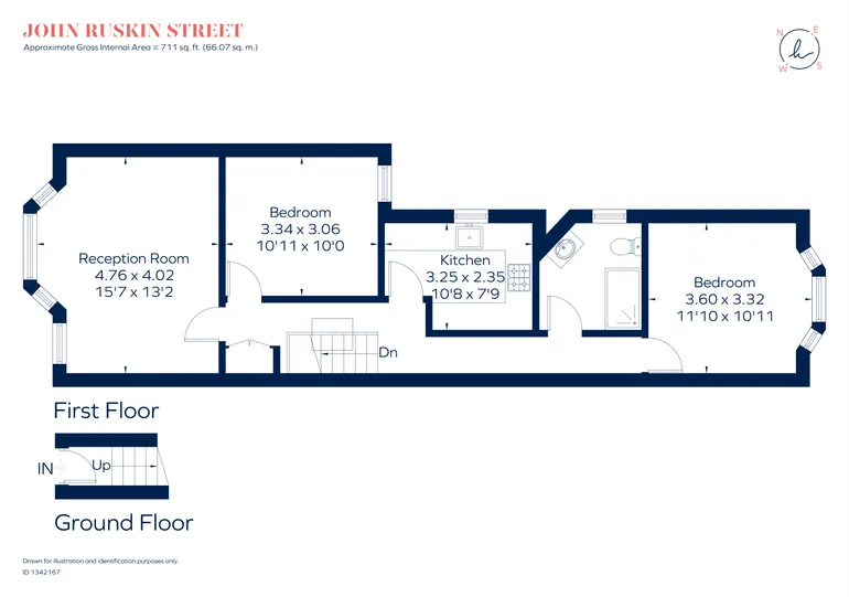 Floorplan 1 for John Ruskin Street London SE5