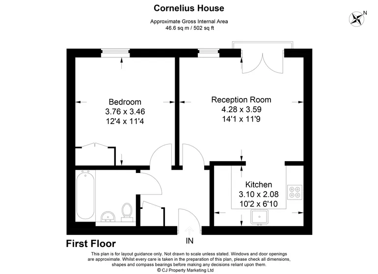 Floorplan 1 for Chiltern Close Watford WD18