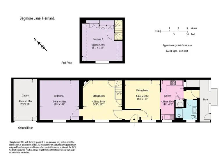 Floorplan 1 for Bagmore Lane Herriard RG25