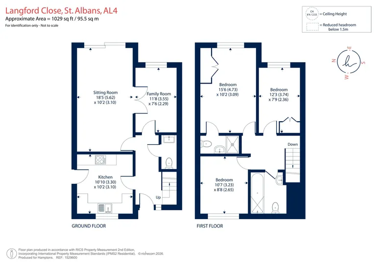Floorplan 1 for Langford Close St. Albans AL4