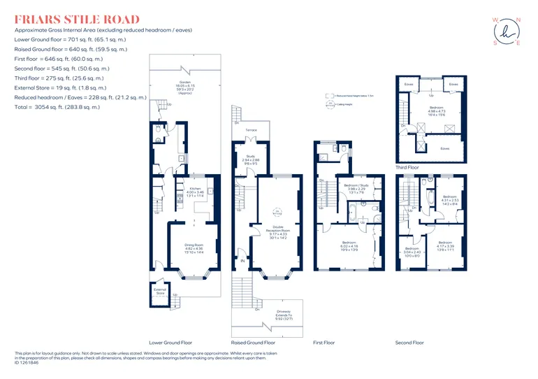 Floorplan 1 for Friars Stile Road, Richmond, TW10