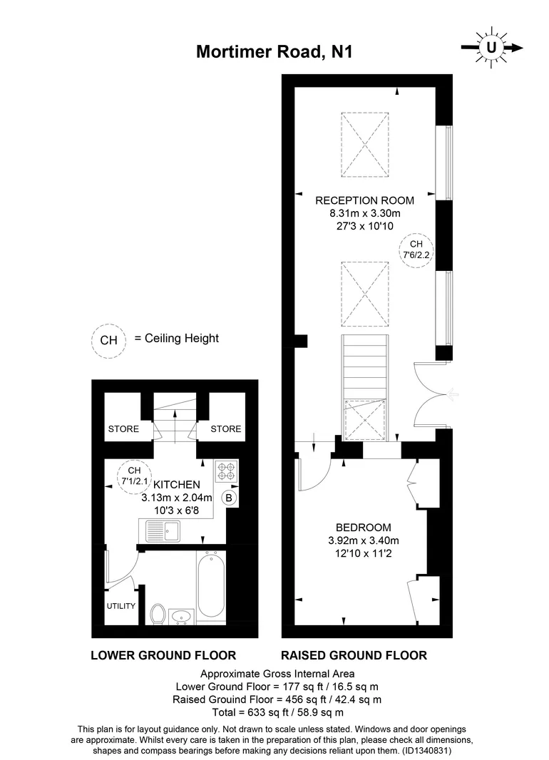 Floorplan 1 for Mortimer Road London N1