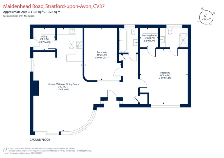 Floorplan 1 for Maidenhead Road, Stratford-upon-Avon, CV37