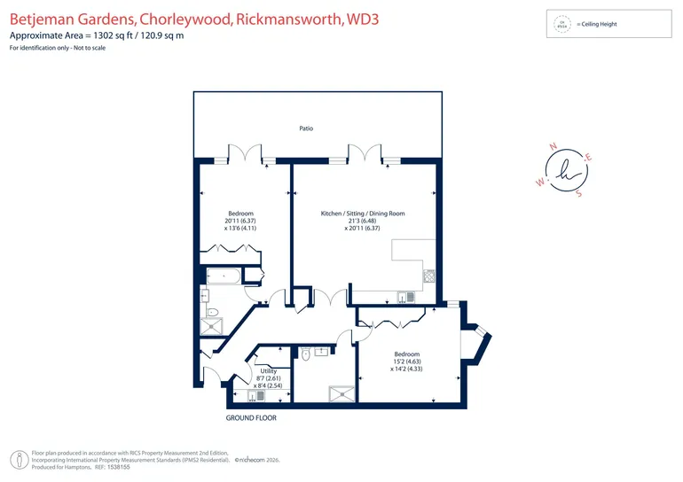 Floorplan 1 for Betjeman Gardens Rickmansworth WD3