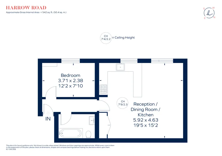 Floorplan 1 for Harrow Road, London, W9