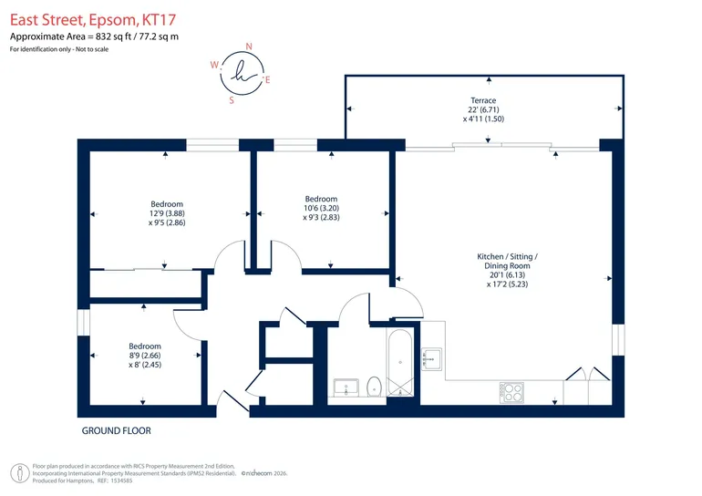 Floorplan 1 for East Street, Epsom, KT17